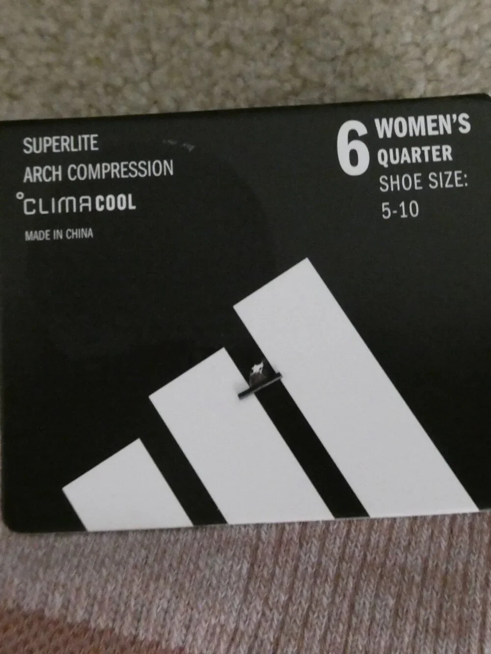 Adidas 6 pack Quarter ClimaCool  Women’s Socks Size 5-10 NWT